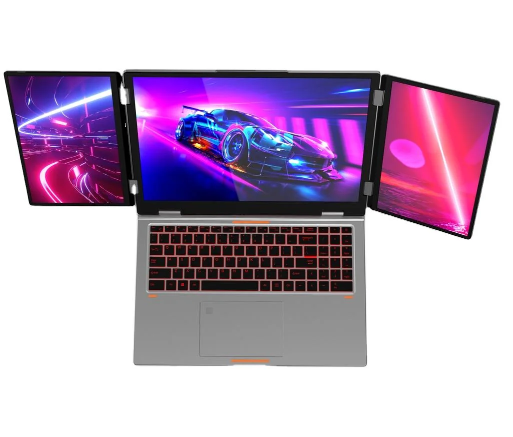 16-Inch Laptop Triple Extended Screen Intel I7 12th Gen Dual 10.5 Inch IPS Monitor WIFI 6 Business Office Laptop Metal